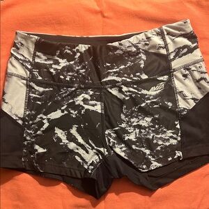 Avia Women's Black and White Athletic Shorts